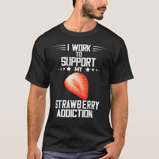 私のイチゴ中毒サマーフルーツストロベリーFr Tシャツ (正面)