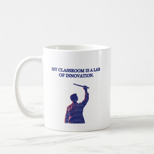 私のイノベーションハック教室の教育者 コーヒーマグカップ (左)