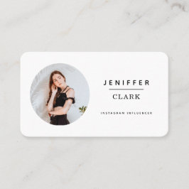  私のインスタグラ後を追ムミニマリストソーシャルメディア  名刺