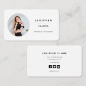  私のインスタグラ後を追ムミニマリストソーシャルメディア  名刺 (正面/裏面)