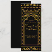 私のインドの結婚式 招待状 (正面/裏面)