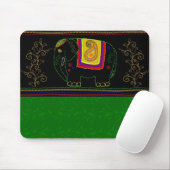 私のインドゾウ-エメラルド マウスパッド (マウス)