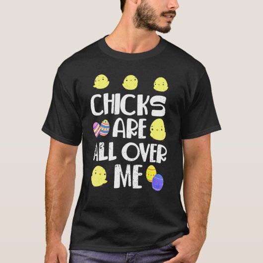 私のイースターの日はチックスが終わった Tシャツ (正面)