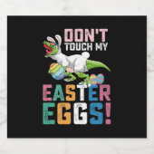 私のイースターエッグTレックス恐竜をTouchしない ビールラベル (シングルラベル)