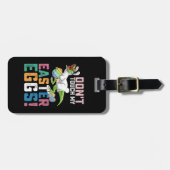 私のイースターエッグTレックス恐竜をTouchしない ラゲッジタグ (正面横)