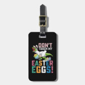 私のイースターエッグTレックス恐竜をTouchしない ラゲッジタグ (正面縦)