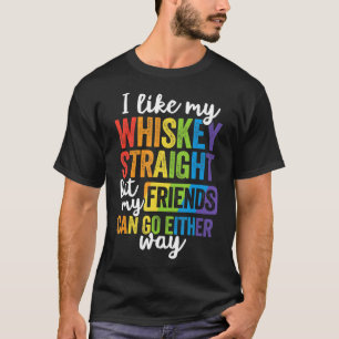 私のウィスキーストレートTシャツLGBTプライドゲイ Tシャツ