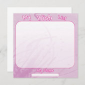 私のウィッシュリスト - 525x525 - ピンク (正面/裏面)