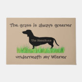 私のウィナーの下の草は緑が多い ドアマット (正面)