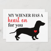 私のウィナーはあなたにバレンタインデーのハートを持っている シーズンカード (正面/裏面)