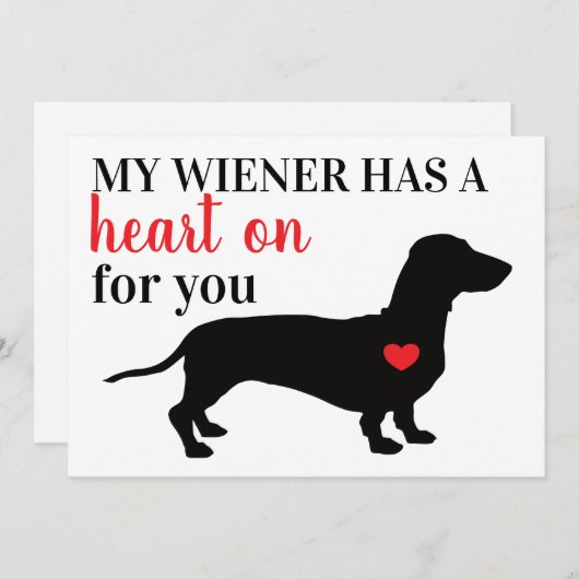 私のウィナーはあなたにバレンタインデーのハートを持っている シーズンカード (正面/裏面)