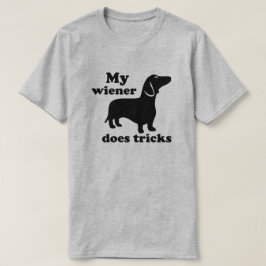 私のウィナーはダックスフント犬の恋人T Tシャツ