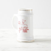 私のウィーナーは日本で巨大です ビールジョッキ (正面左)