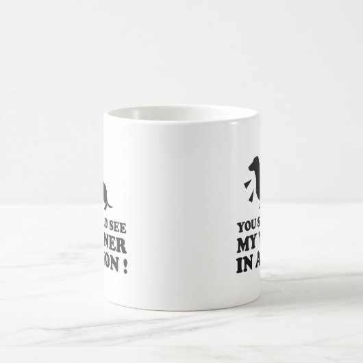 私のウィーナーを行動に移すべきコーヒーマグ コーヒーマグカップ (中央)