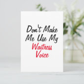 私のウェイトレスの声を使わせないで カード (スタンド正面)