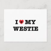 私のウェスティが大好き ポストカード (正面)