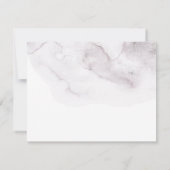 私のウェディングパーティにいてくれますか？ 水彩のソフトな花イラスト 招待状 (裏面)