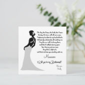 私のウェディングパーティにいてくれる？ カード (スタンド正面)