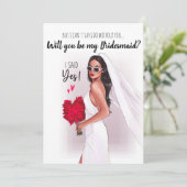 私のウェディングパーティにいてくれる? カード (スタンド正面)