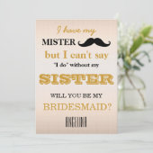 私のウェディングパーティにいてくれる？ 招待状 (スタンド正面)