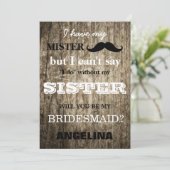 私のウェディングパーティにいてくれる？ 招待状 (スタンド正面)