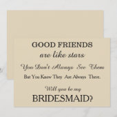 私のウェディングパーティに来てくれる? 招待状 (正面/裏面)