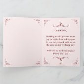 私のウェディングパーティに? 嘘つきのブライズメイド3人 サンキューカード (内部)