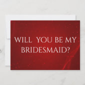 私のウェディングパーティーになってくれる？（お願い） 招待状 (裏面)