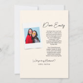 私のウェディングパーティーになってくれる? ウェディングパーティーの写真のカードです 招待状 (正面)