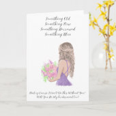 私のウェディングパーティーになってくれる？ カード (黄色い花)