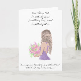 私のウェディングパーティーになってくれる? カード