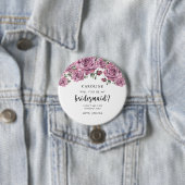 私のウェディングパーティーになってくれる？　心からのお願い 缶バッジ (インサイチュ)