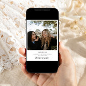 私のウェディングパーティーになってくれる? 詳細カード 招待状