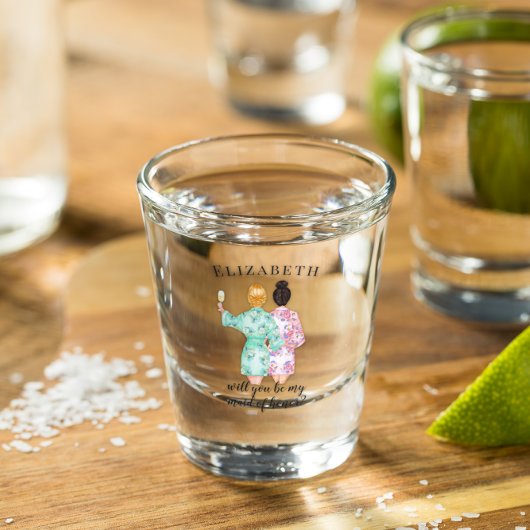私のウェディングパーティーのスピーチをしてくれる? サプライズプレゼント ショットグラス