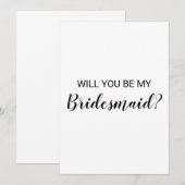 私のウェディングパートナーになってくれますか？カード サンキューカード (正面/裏面)