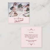 私のウェディングパートナーになってくれる？ 嘘つきな３人のウェディングパートナー エンクロージャーカード (正面/裏面)