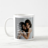 私のウェディングパートナーになってくれる？ 2枚の写真 コーヒーマグカップ (左)