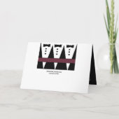 私のウエディングプランナーへの招待 - ネクタイを結んで 招待状 (裏面)