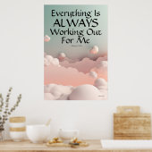 私のウォールアートにはいつも取り組んでいる ポスター (キッチン)