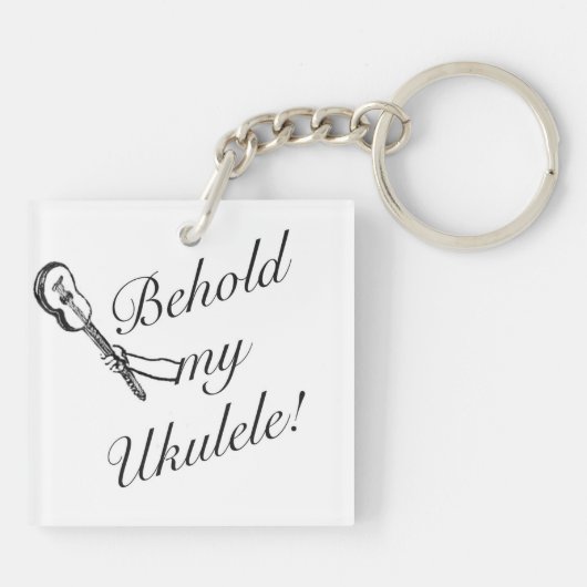 私のウクレレのキーホルダーを見て下さい キーホルダー (裏面)