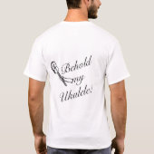 私のウクレレのTシャツを見て下さい Tシャツ (裏面)