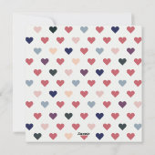 「私のウサギのバレンタイン」水彩 かわいいウサギたち シーズンカード (裏面)