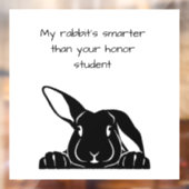 私のウサギ頭が切れるはあなたの名誉の学生デカールより ウィンドウサイン (シート2)