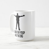 私のウンチは大きいこれでした コーヒーマグカップ (正面左)