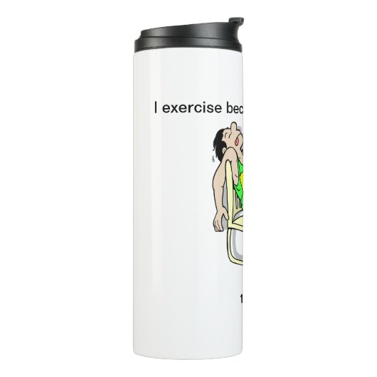 私のエクササイズはカスタマイズ可能な私の体が大好きだから タンブラー (回転左)