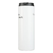 私のエクササイズはカスタマイズ可能な私の体が大好きだから タンブラー (裏面)