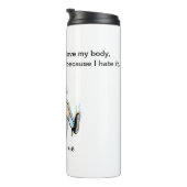 私のエクササイズはカスタマイズ可能な私の体が大好きだから タンブラー (回転右)