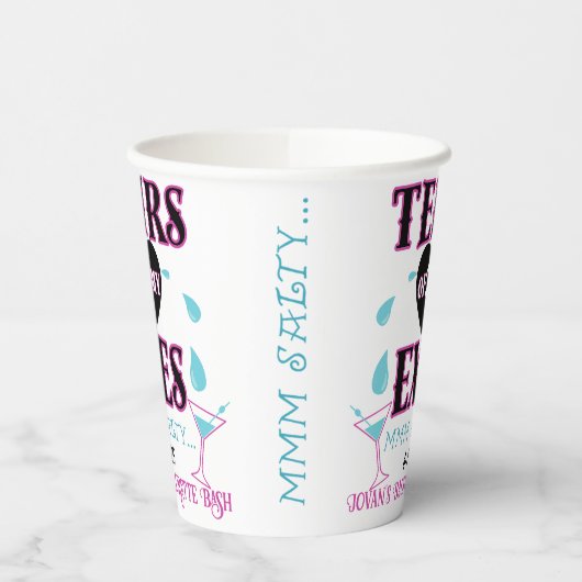 私のエクスおもしろいブライダルバチェロレッテの涙 紙コップ (左)