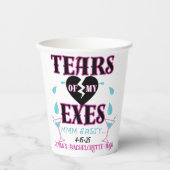 私のエクスおもしろいブライダルバチェロレッテの涙 紙コップ (正面)