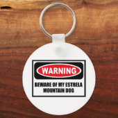 私のエス警告レラ山犬の鍵チャイに用心 キーホルダー (正面)
